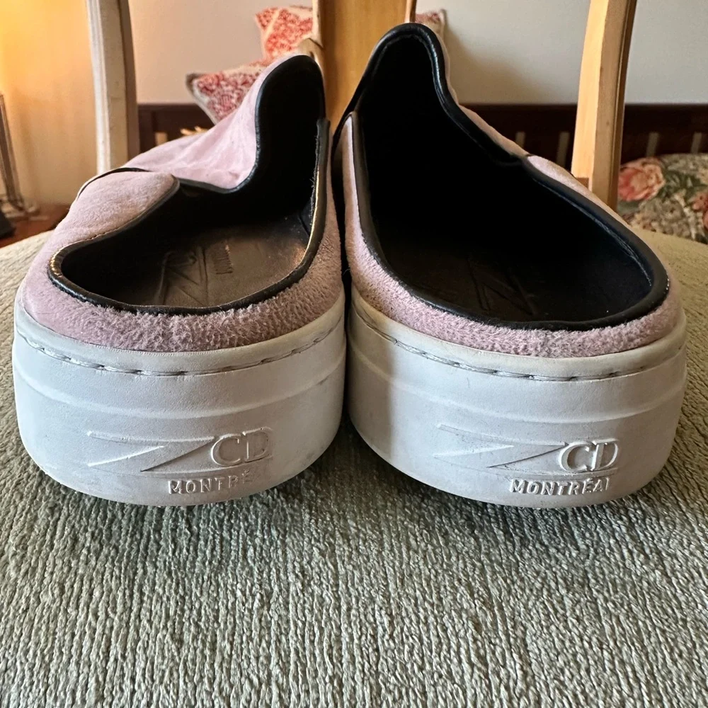 ZCD Montreal size 39 Nico pink suede slip on mule loafer sneakers